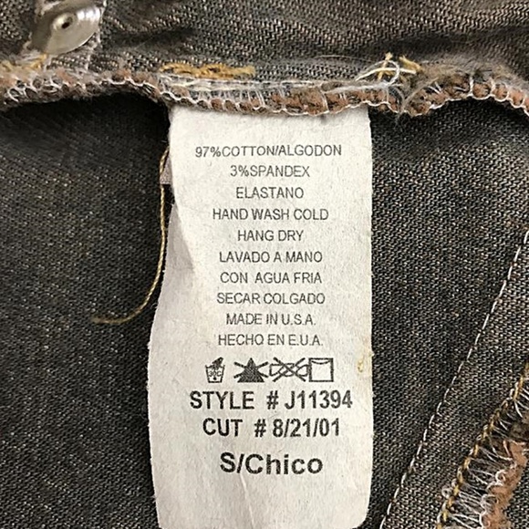 Vintage Gray Dirty Wash Denim Stretch Jacket - Picture 8 of 8